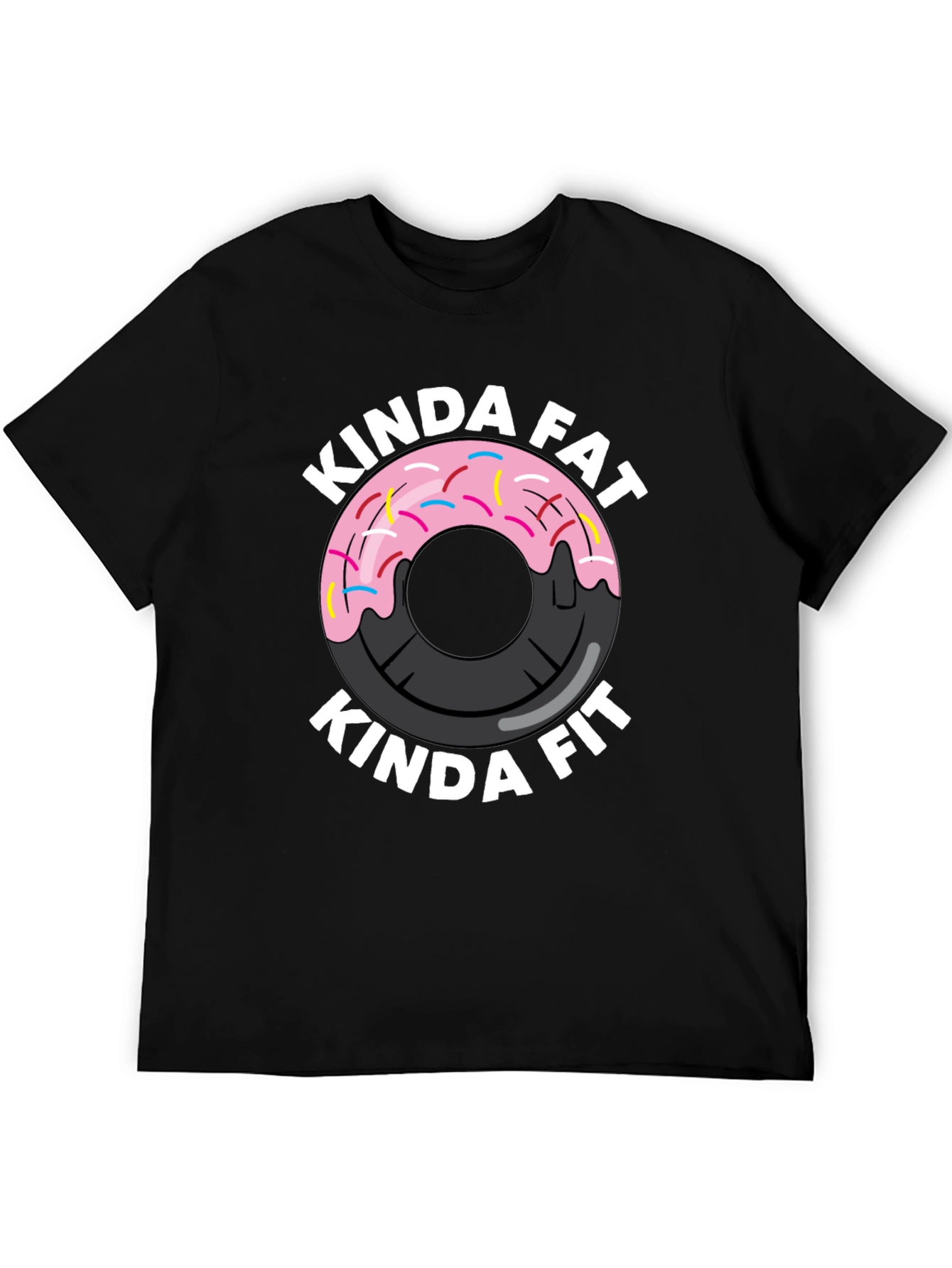 Kinda Fat Kinda Fit Donut Gym T-Shirt