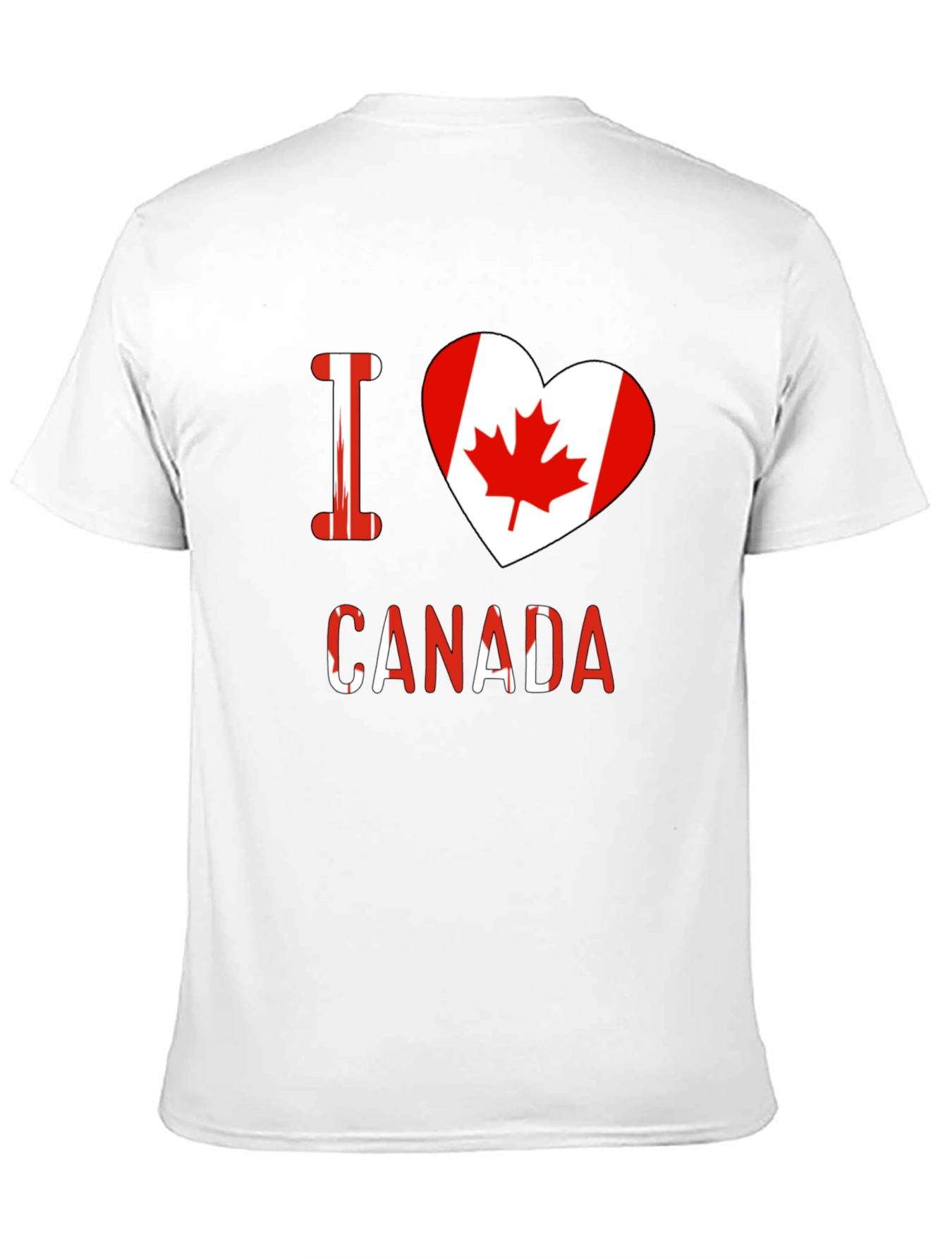 I Heart Canada T-Shirt - Black Crew Neck