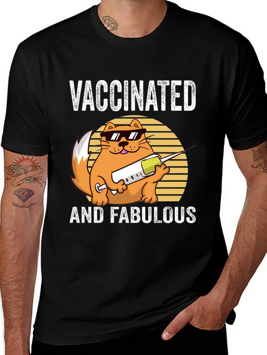 Vaccinated and Fabulous Cat T-Shirt