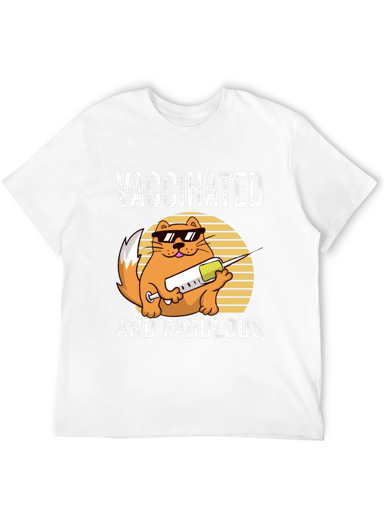 Vaccinated and Fabulous Cat T-Shirt