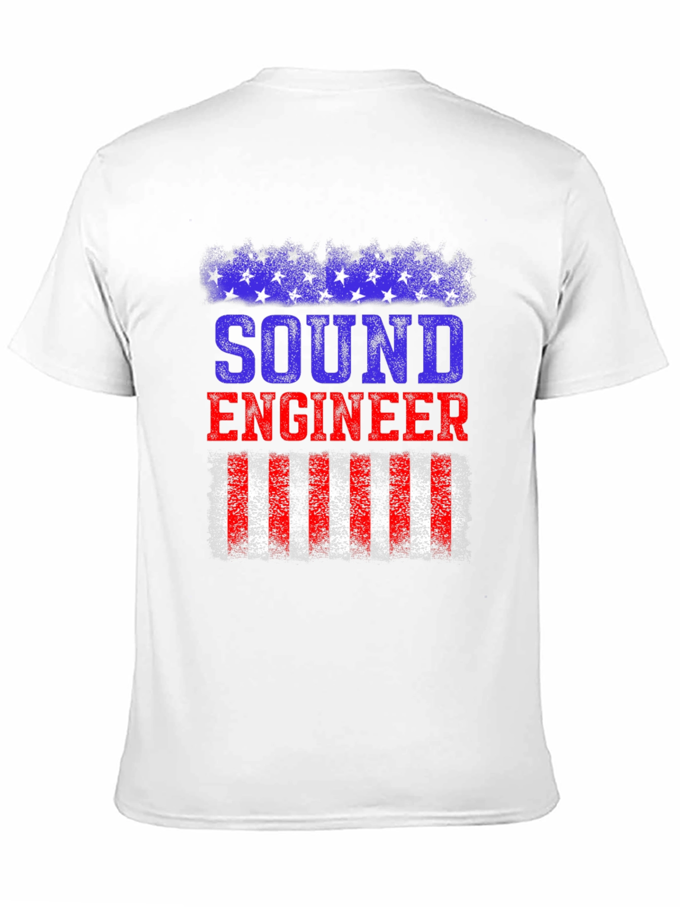 Sound Engineer American Flag Patriotic T-Shirt