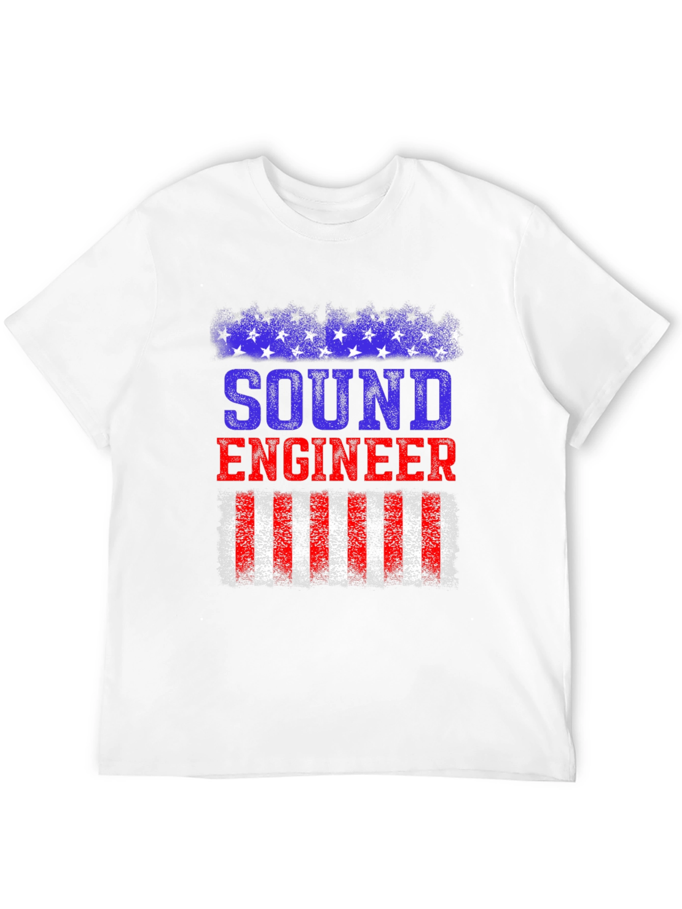 Sound Engineer American Flag Patriotic T-Shirt