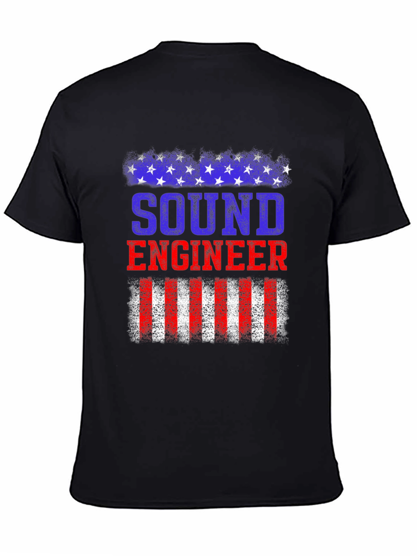 Sound Engineer American Flag Patriotic T-Shirt