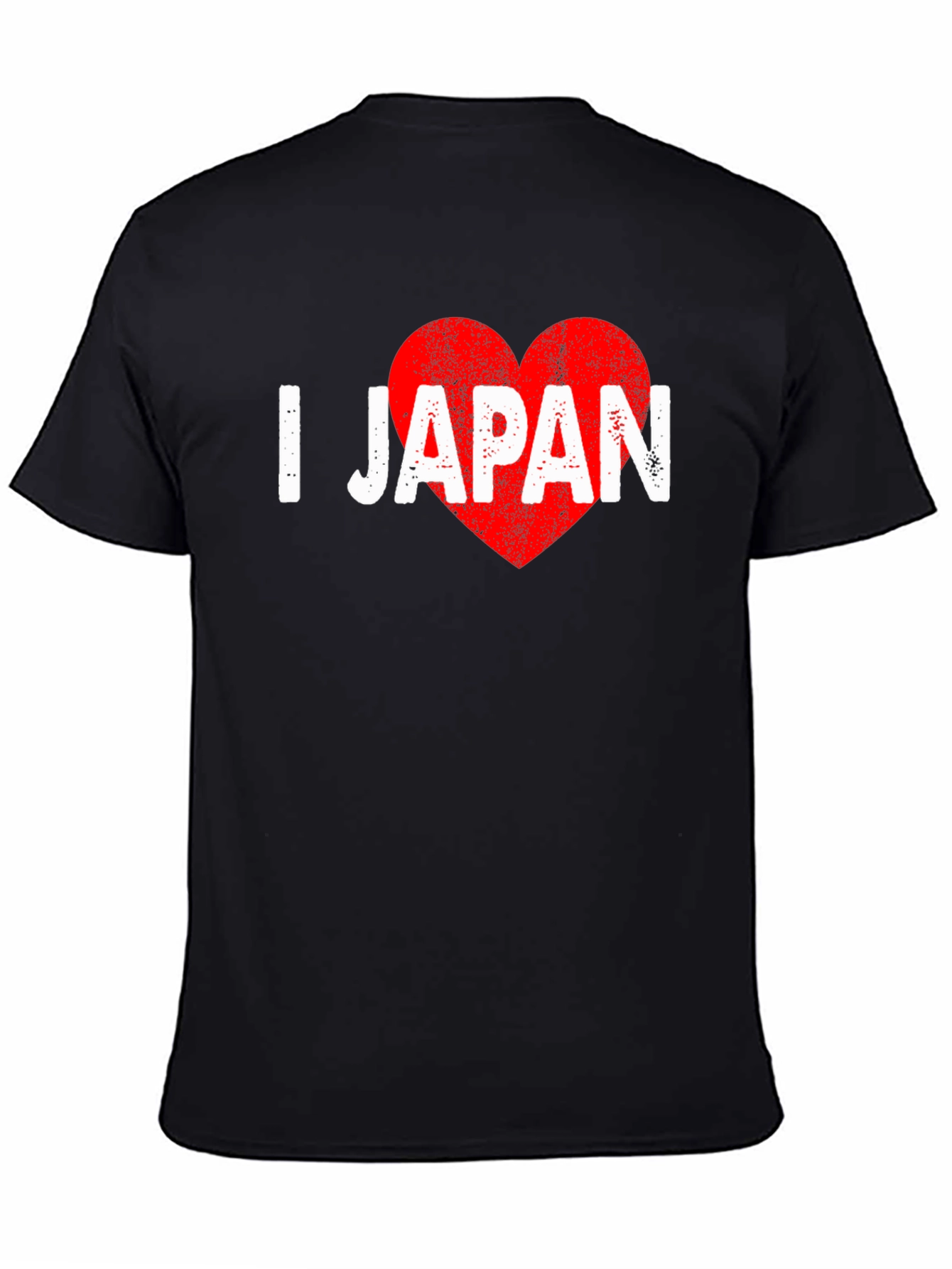 I Heart Japan T-Shirt - Black Distressed Print