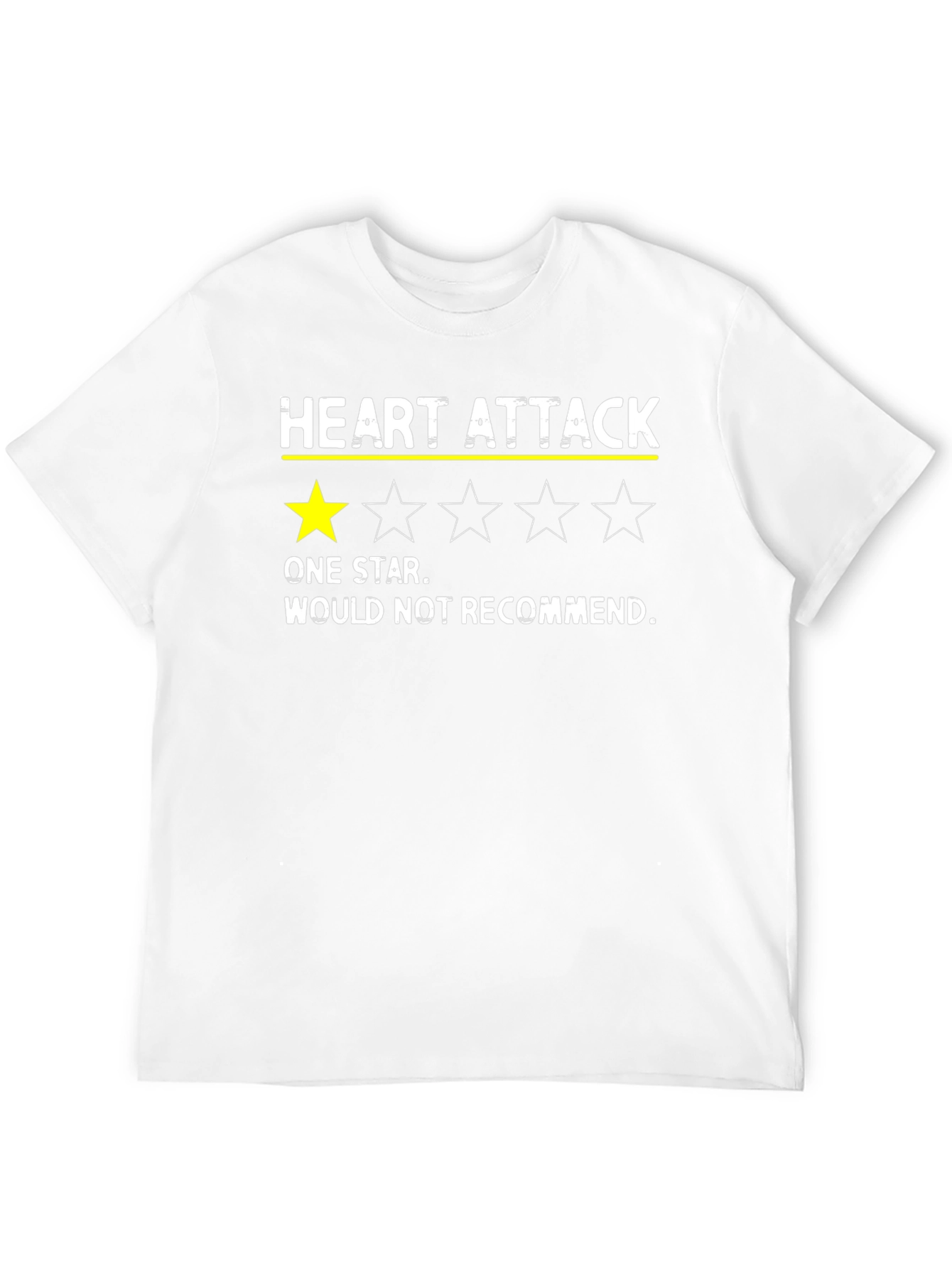 Heart Attack One Star Funny T-Shirt