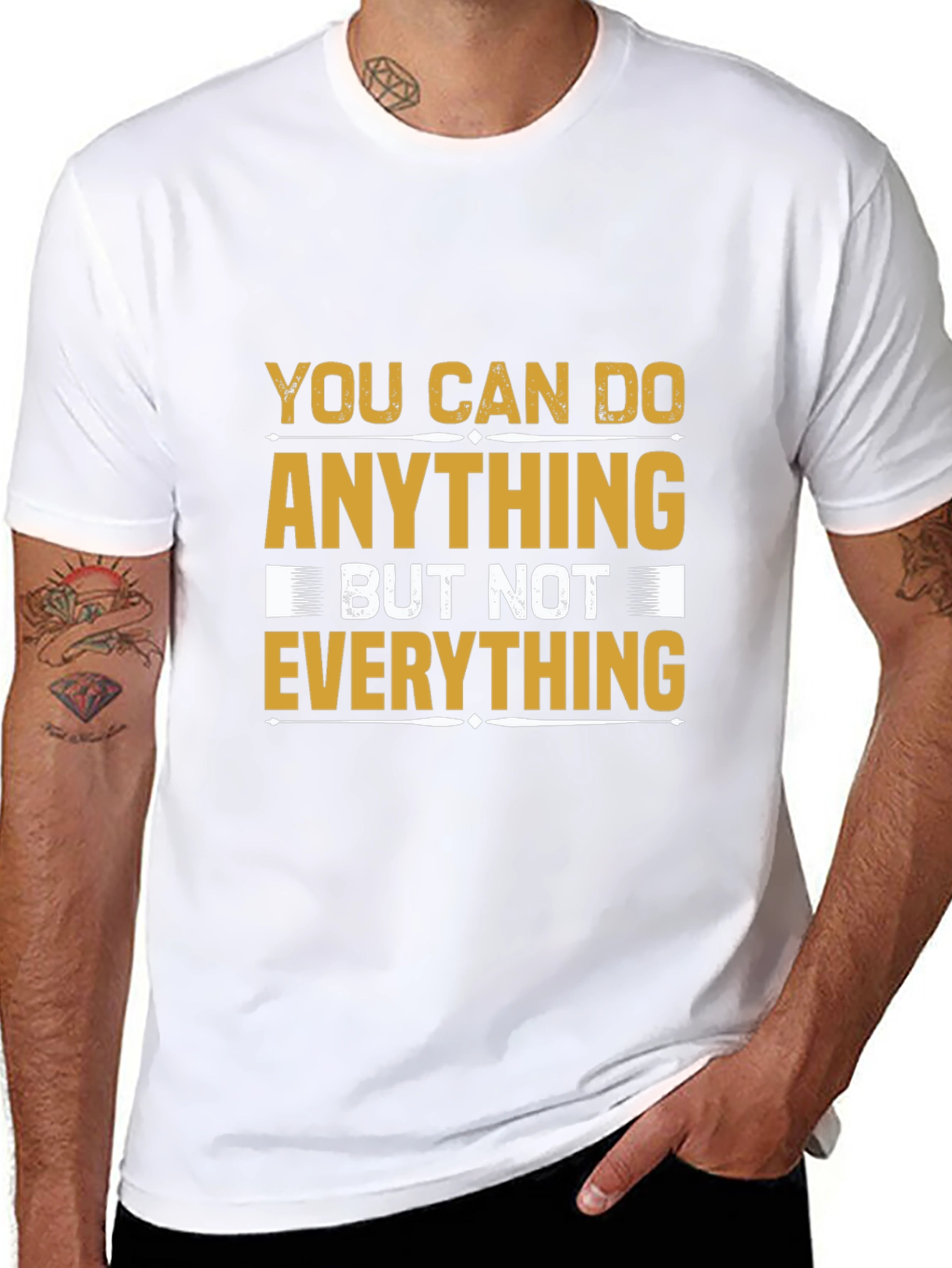 Inspirational You Can Do Anything Black T-Shirt