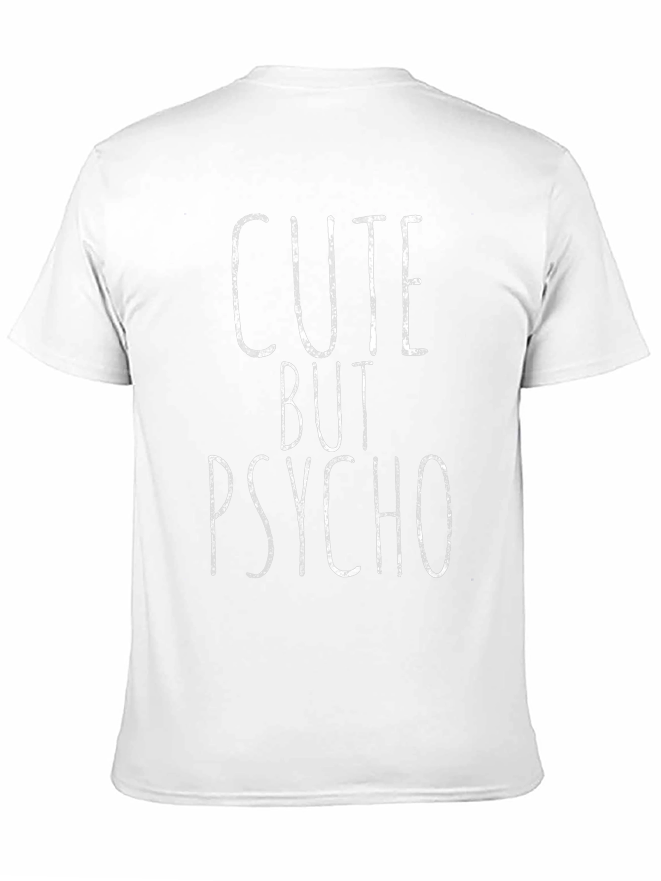 Cute But Psycho Graphic Tee - Black Cotton T-Shirt