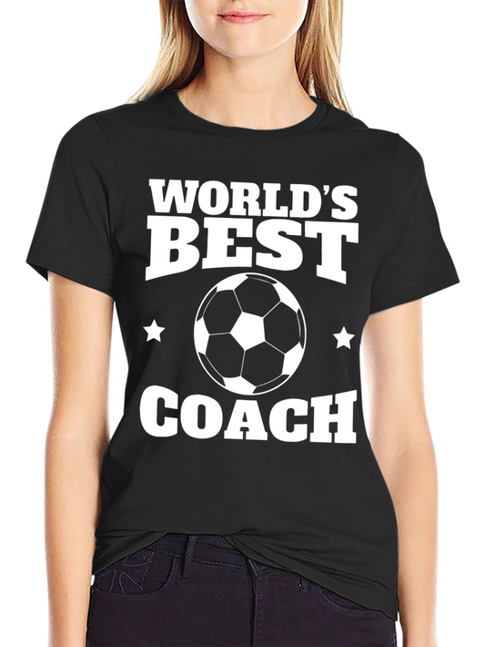 Worlds Best Soccer Coach T-Shirt - Black