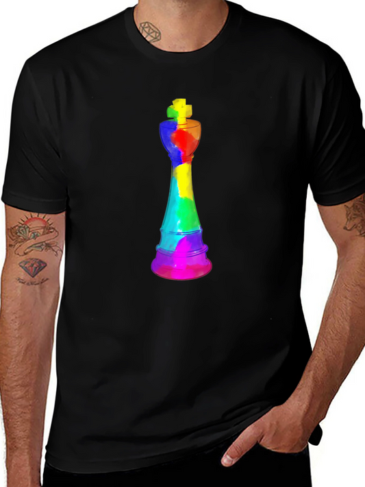 Rainbow Chess King T-Shirt - Unique Design