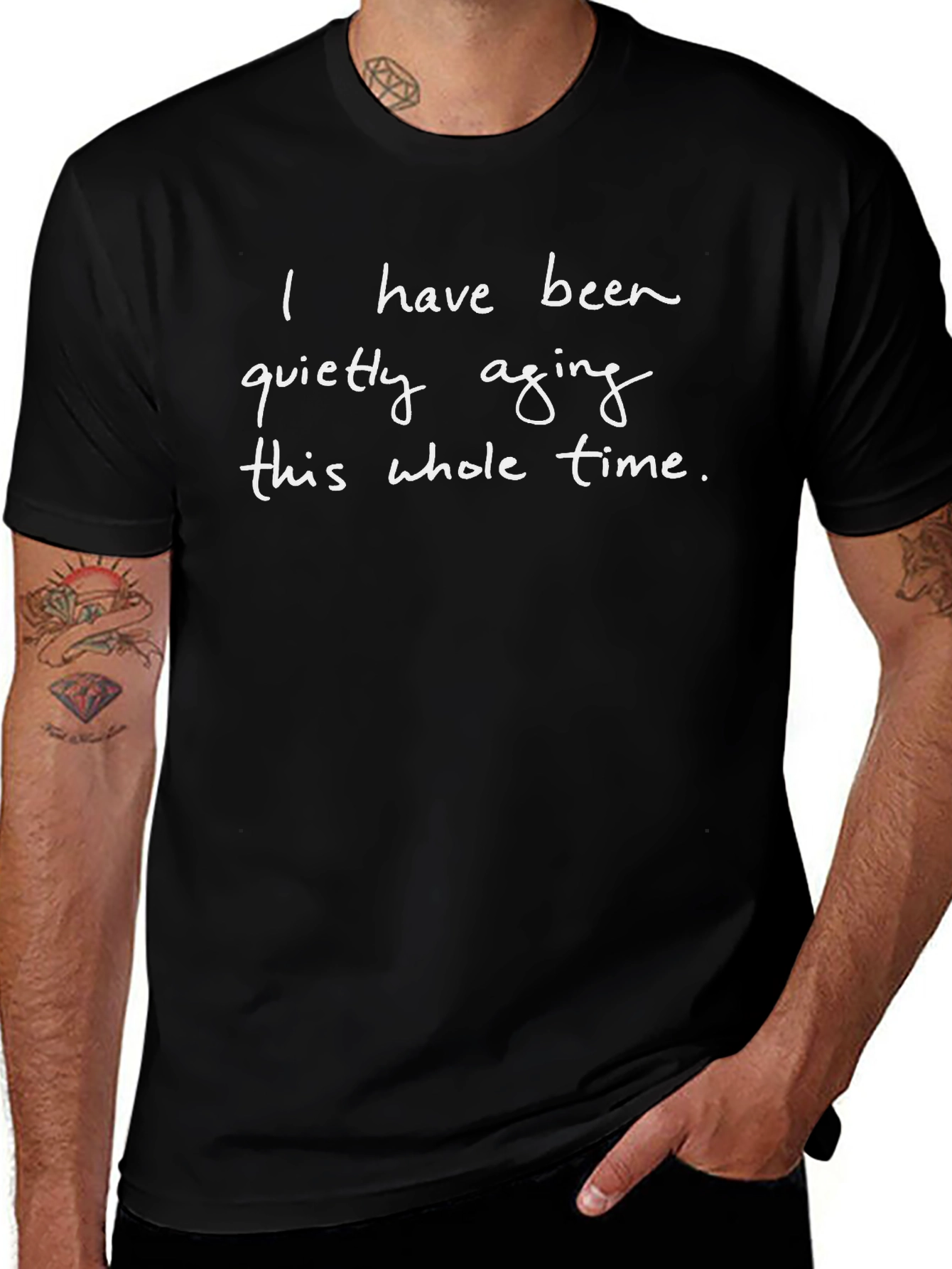 Aging Humor Graphic Tee - Soft Cotton Blend