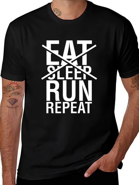 Eat Sleep Run Repeat Graphic Tee