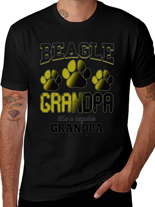 Beagle Grandpa Graphic T-Shirt