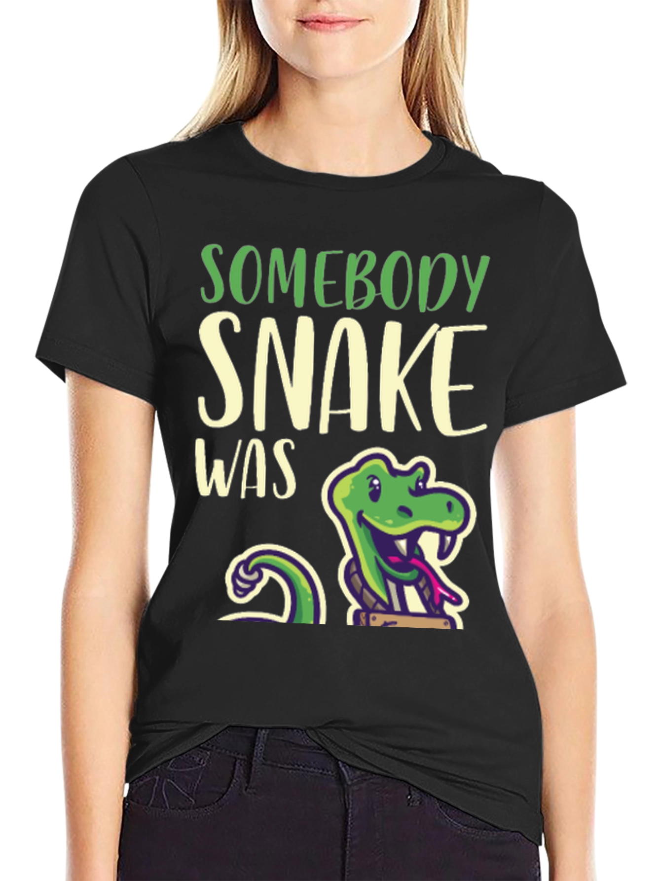 Somebody Snake Was T-Shirt - Funny Reptile Tee