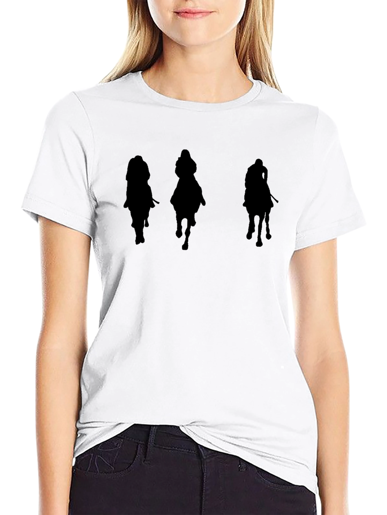 Riders Graphic Tee - Black Cotton Casual Shirt