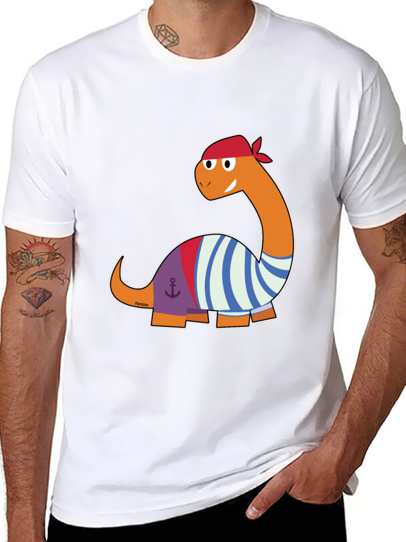Pirate Dino T-Shirt - Black