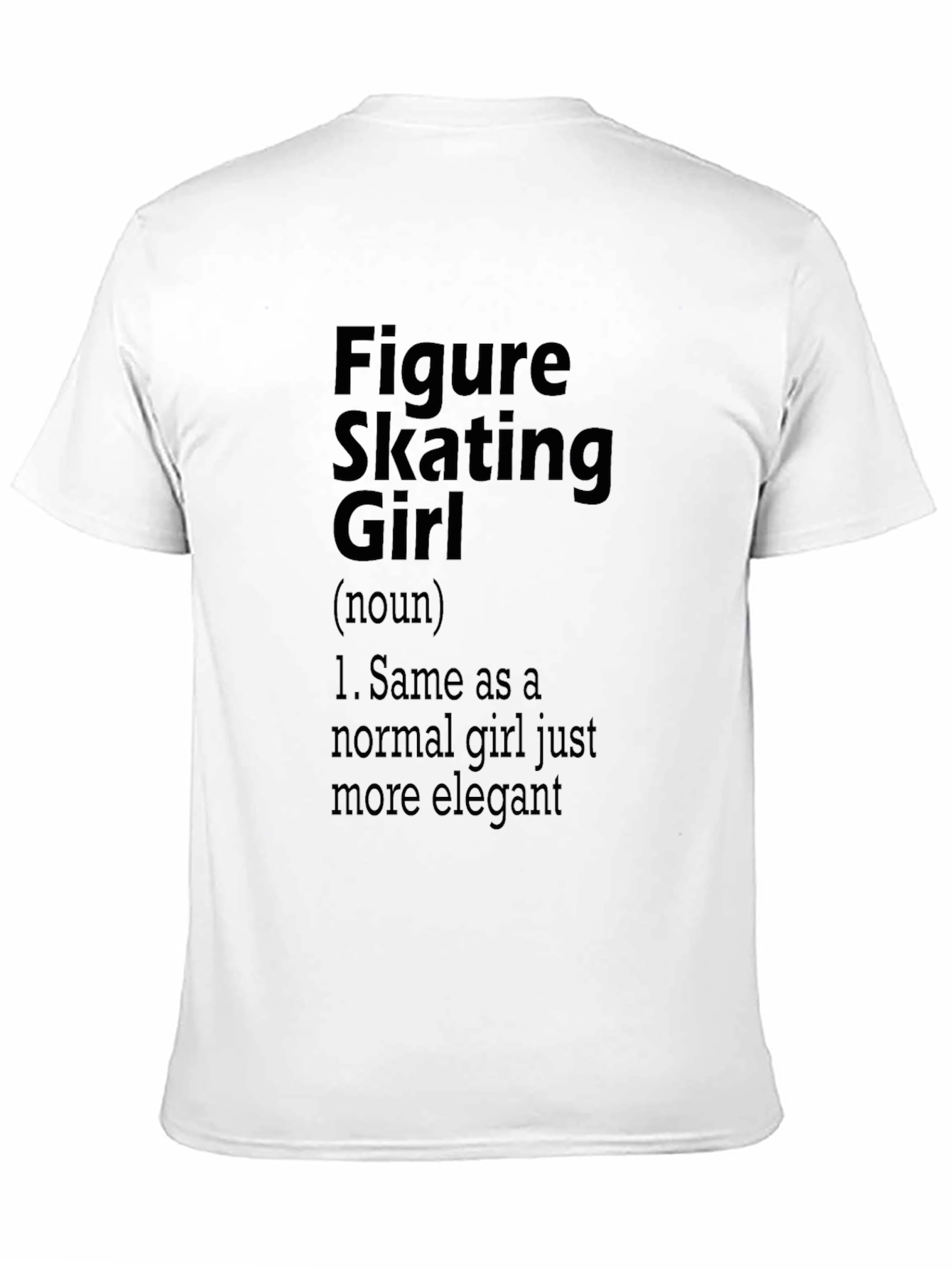 Figure Skating Girl T-Shirt - Elegant Skater Tee