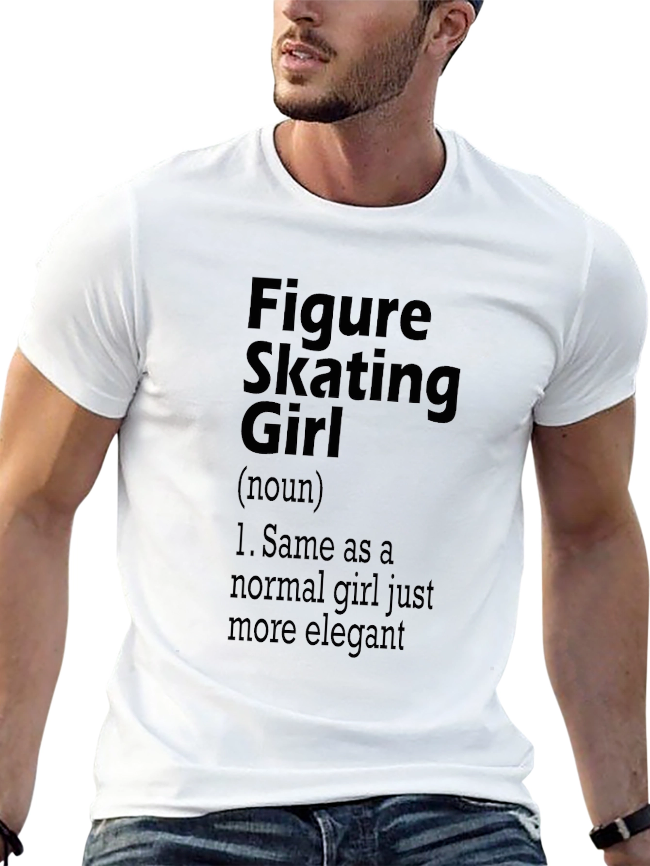 Figure Skating Girl T-Shirt - Elegant Skater Tee
