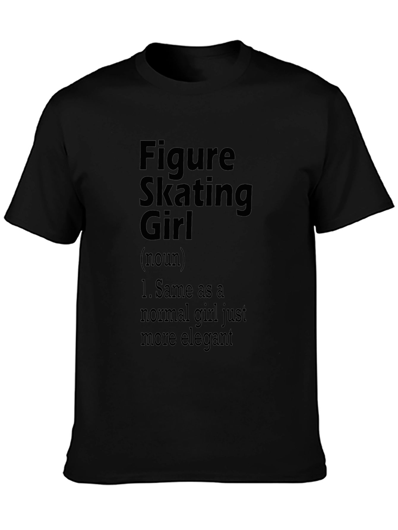 Figure Skating Girl T-Shirt - Elegant Skater Tee