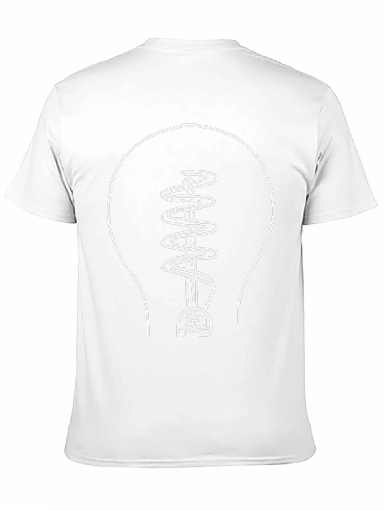 Idea Light Bulb Graphic Tee - Black Cotton T-Shirt