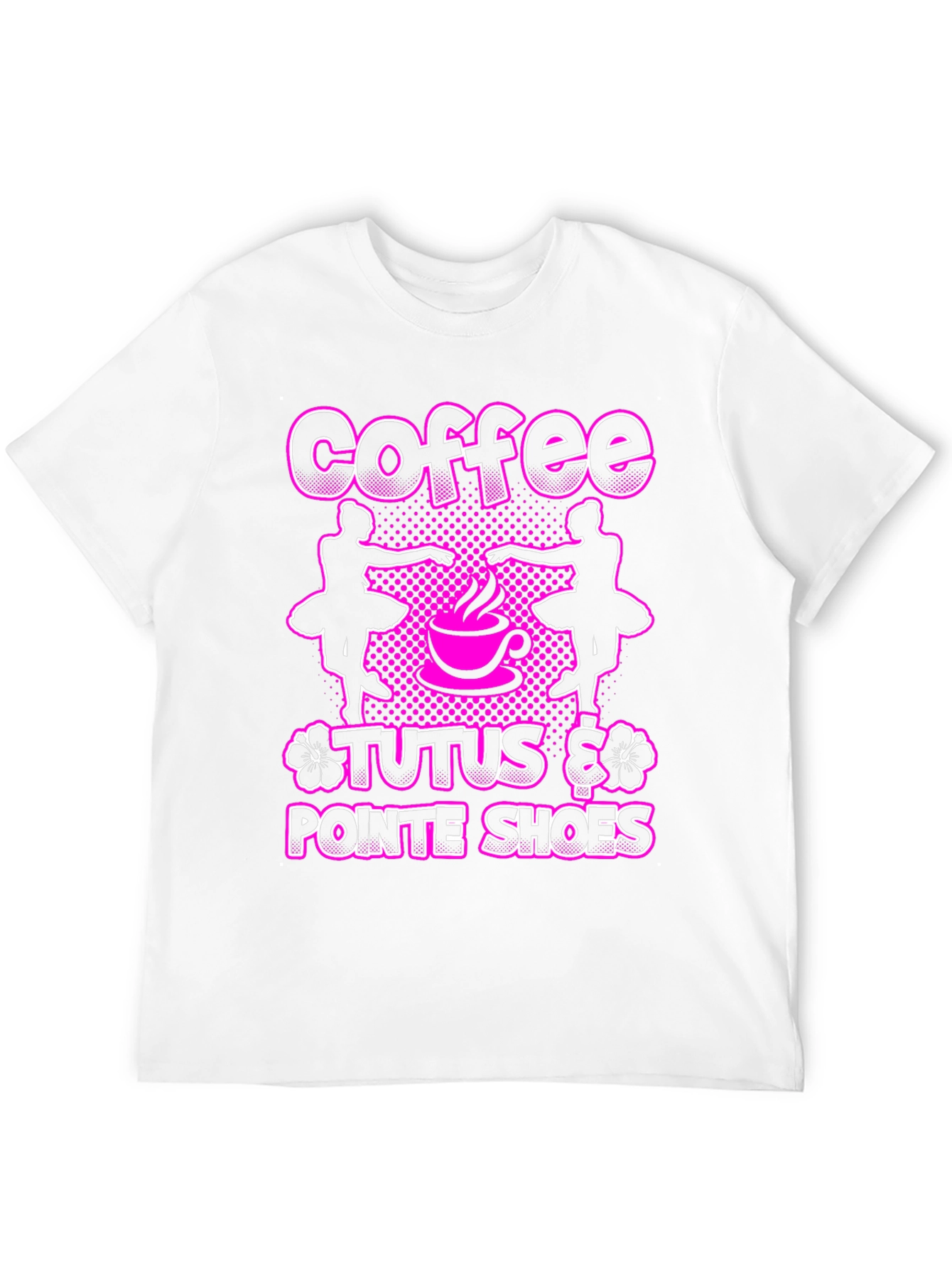 Coffee Tutus Pointe Shoes Black T-Shirt