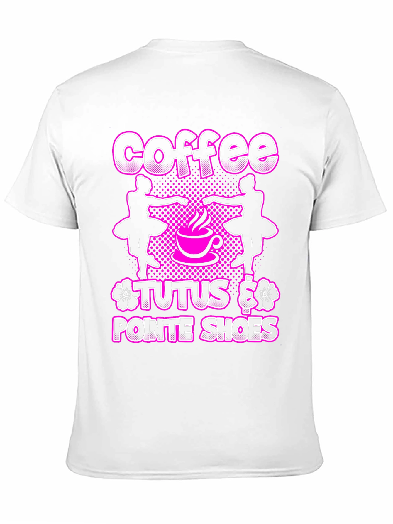 Coffee Tutus Pointe Shoes Black T-Shirt