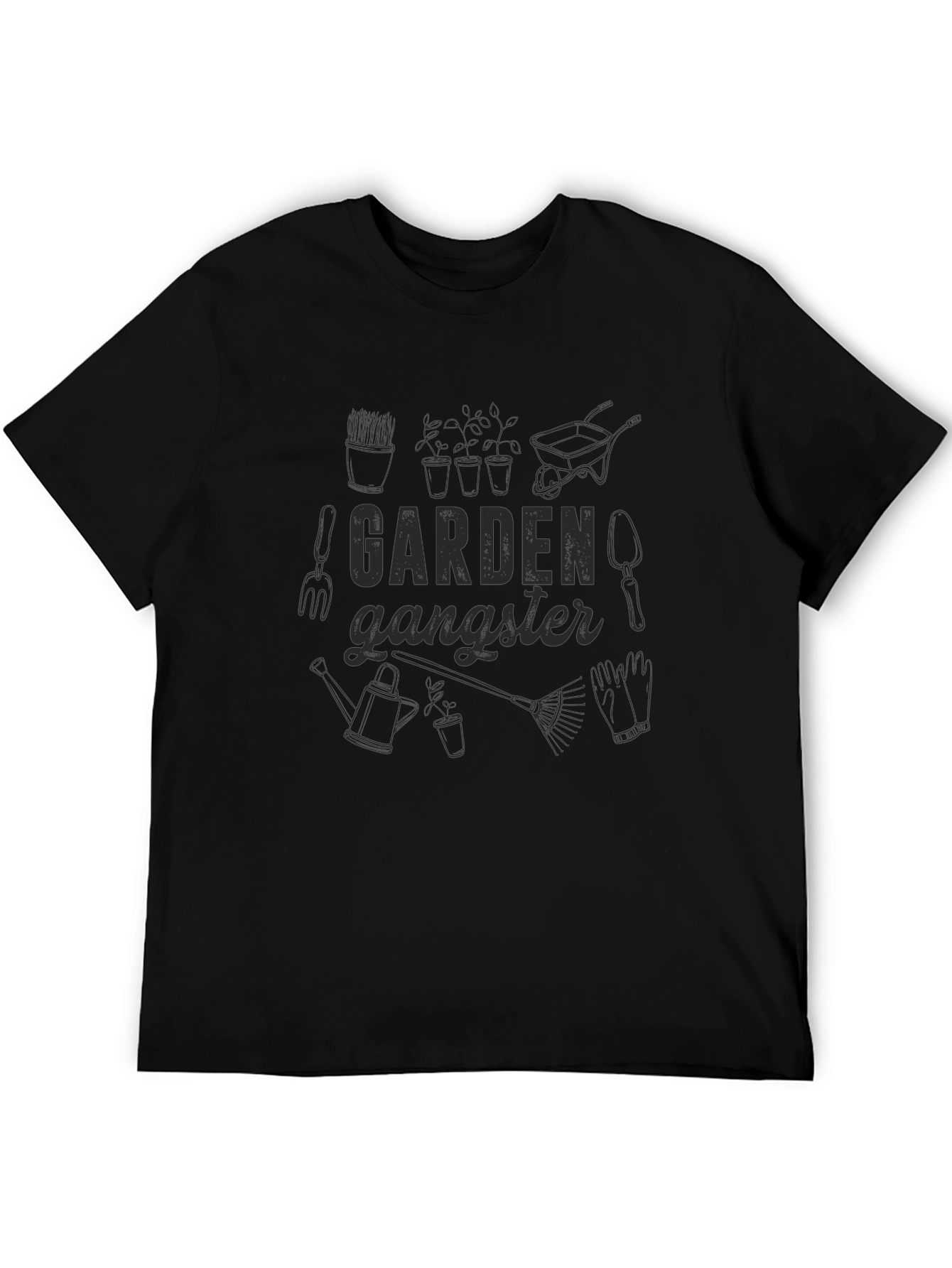 Garden Gangster Black Graphic Tee