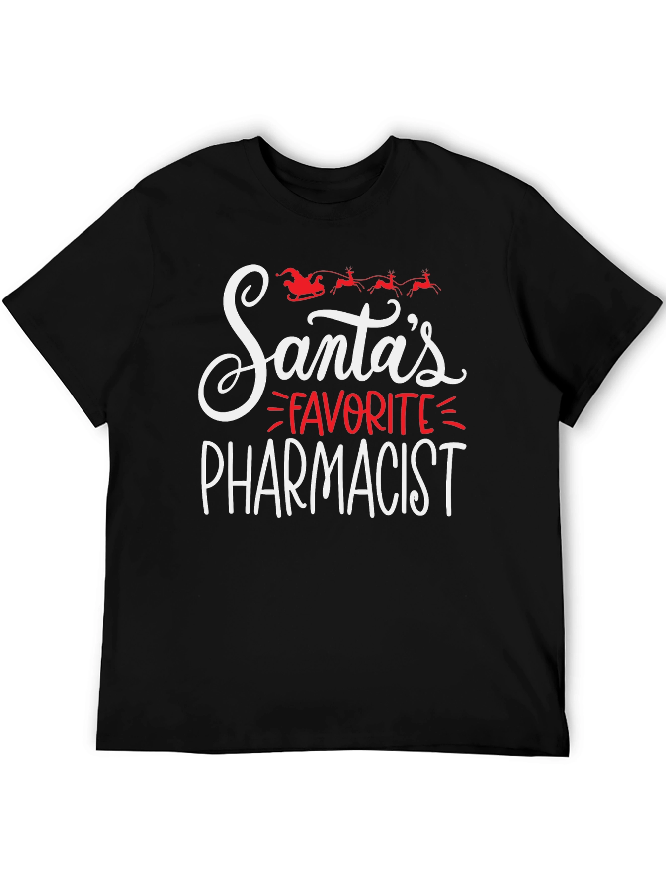 Santas Favorite Pharmacist Christmas T-Shirt