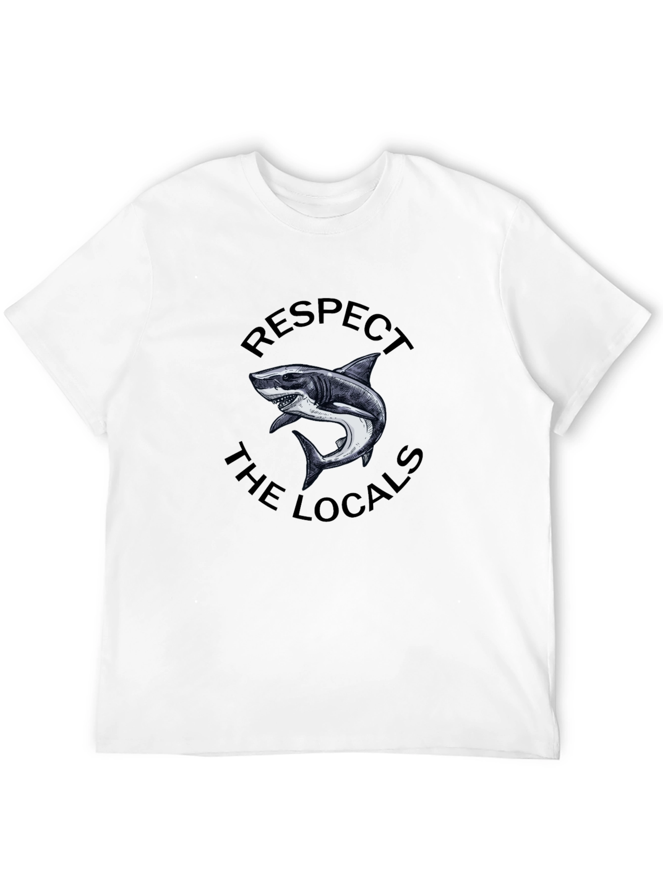 Respect The Locals Shark Graphic Tee