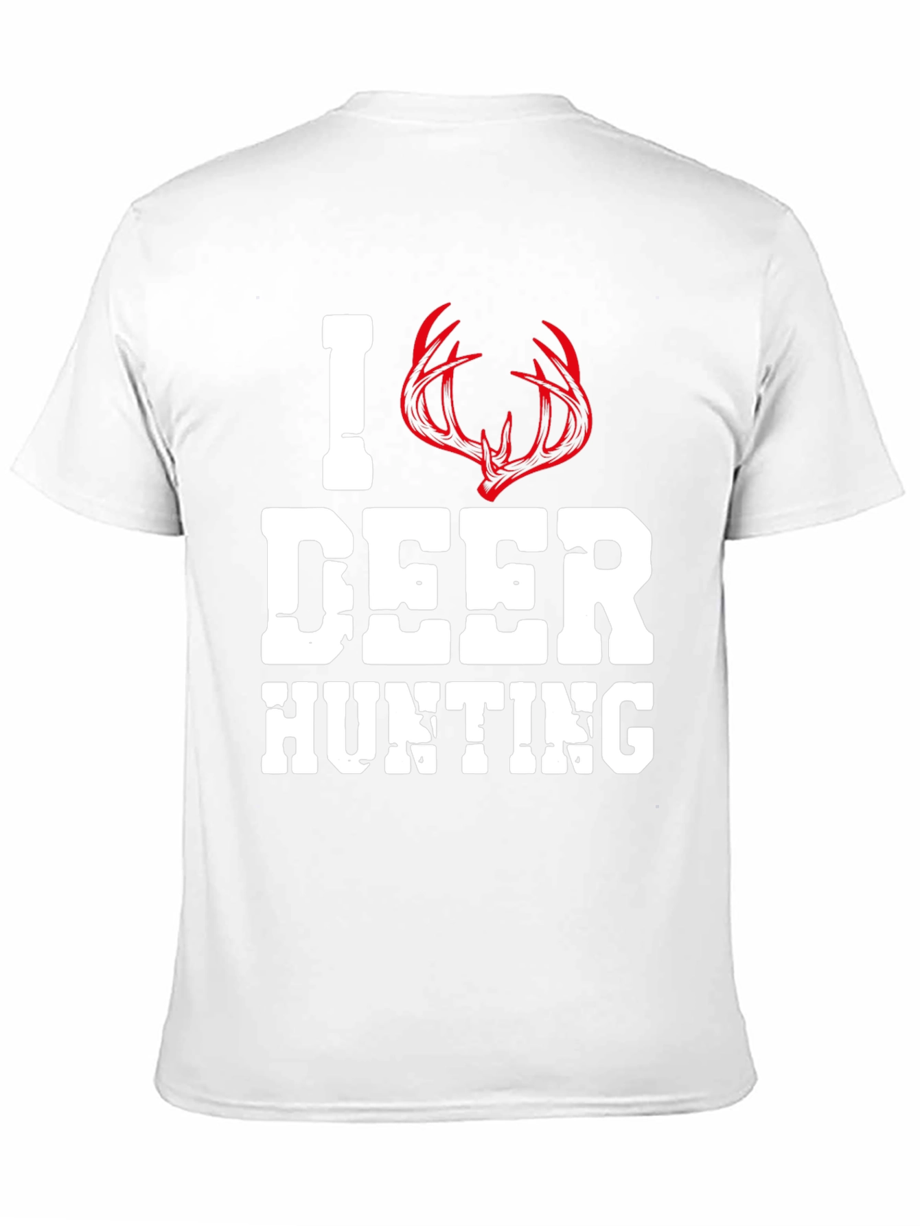 I Love Deer Hunting T-Shirt Antler Design