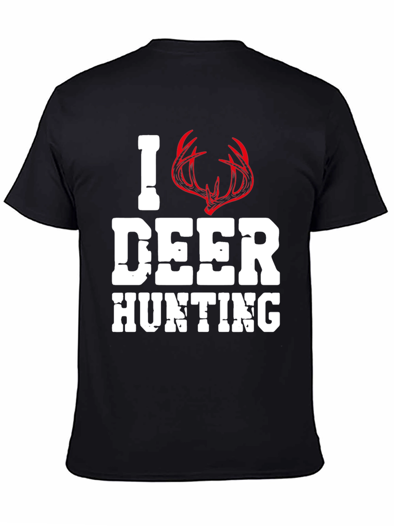 I Love Deer Hunting T-Shirt Antler Design