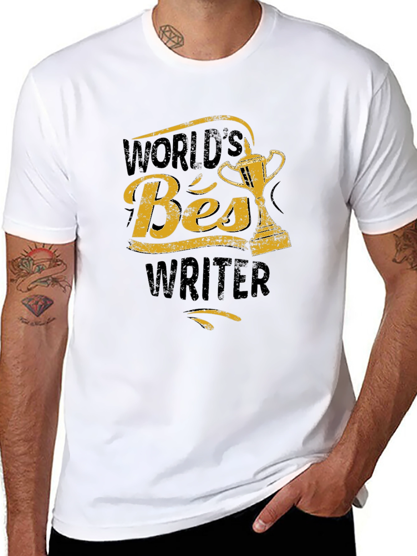Worlds Best Writer T-Shirt - Black
