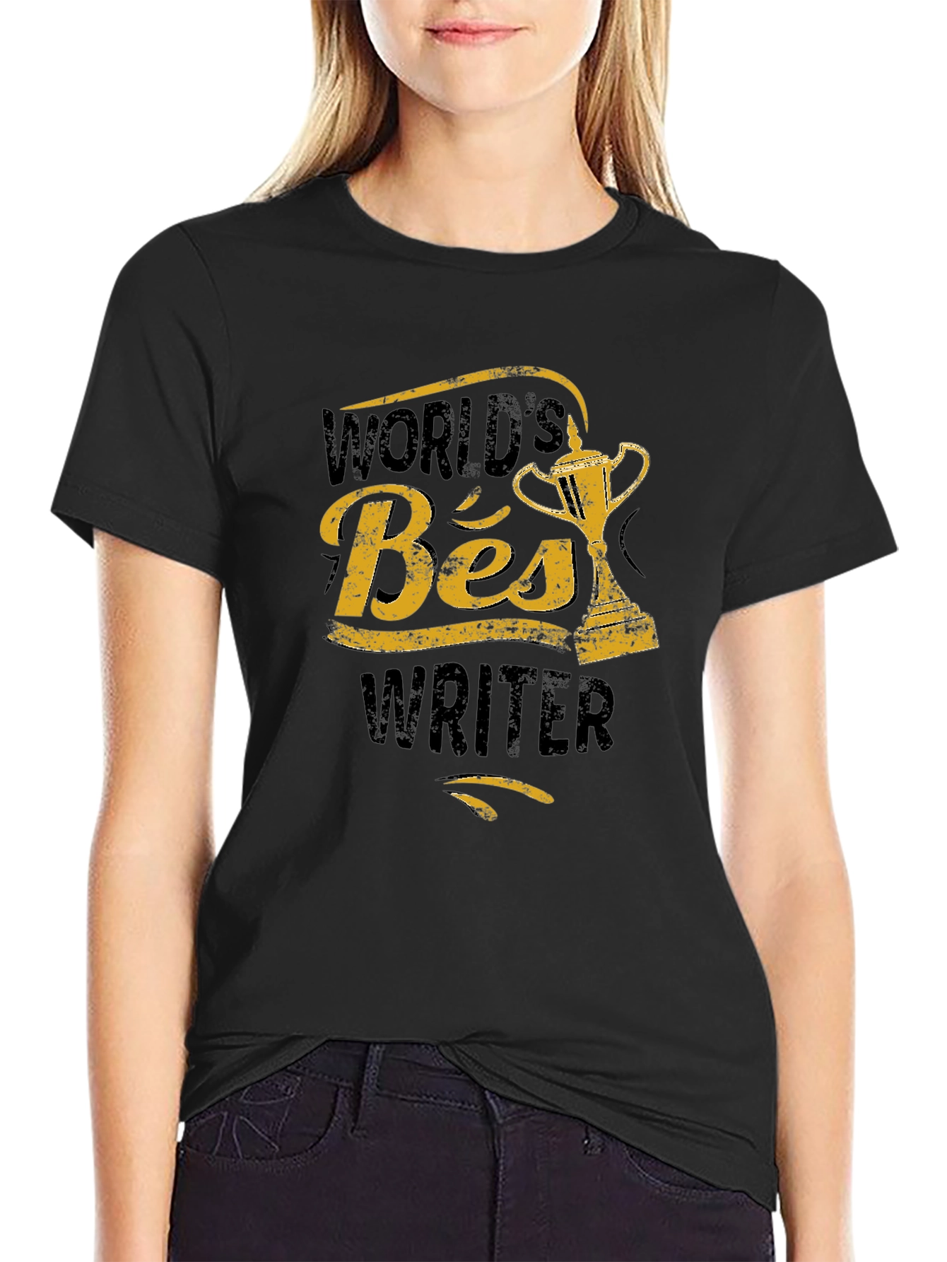 Worlds Best Writer T-Shirt - Black