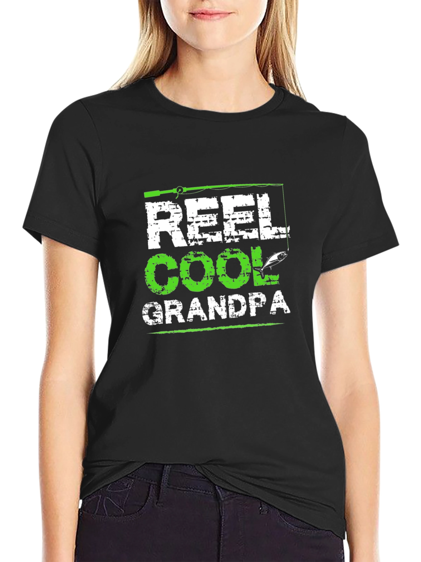 Reel Cool Grandpa Graphic T-Shirt - Novelty Tee