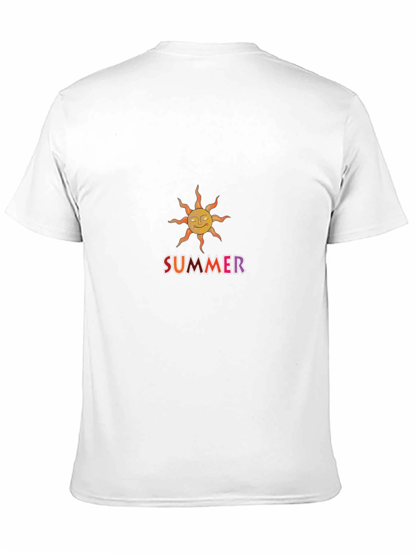 Summer Sun Graphic Tee - Black Cotton Blend
