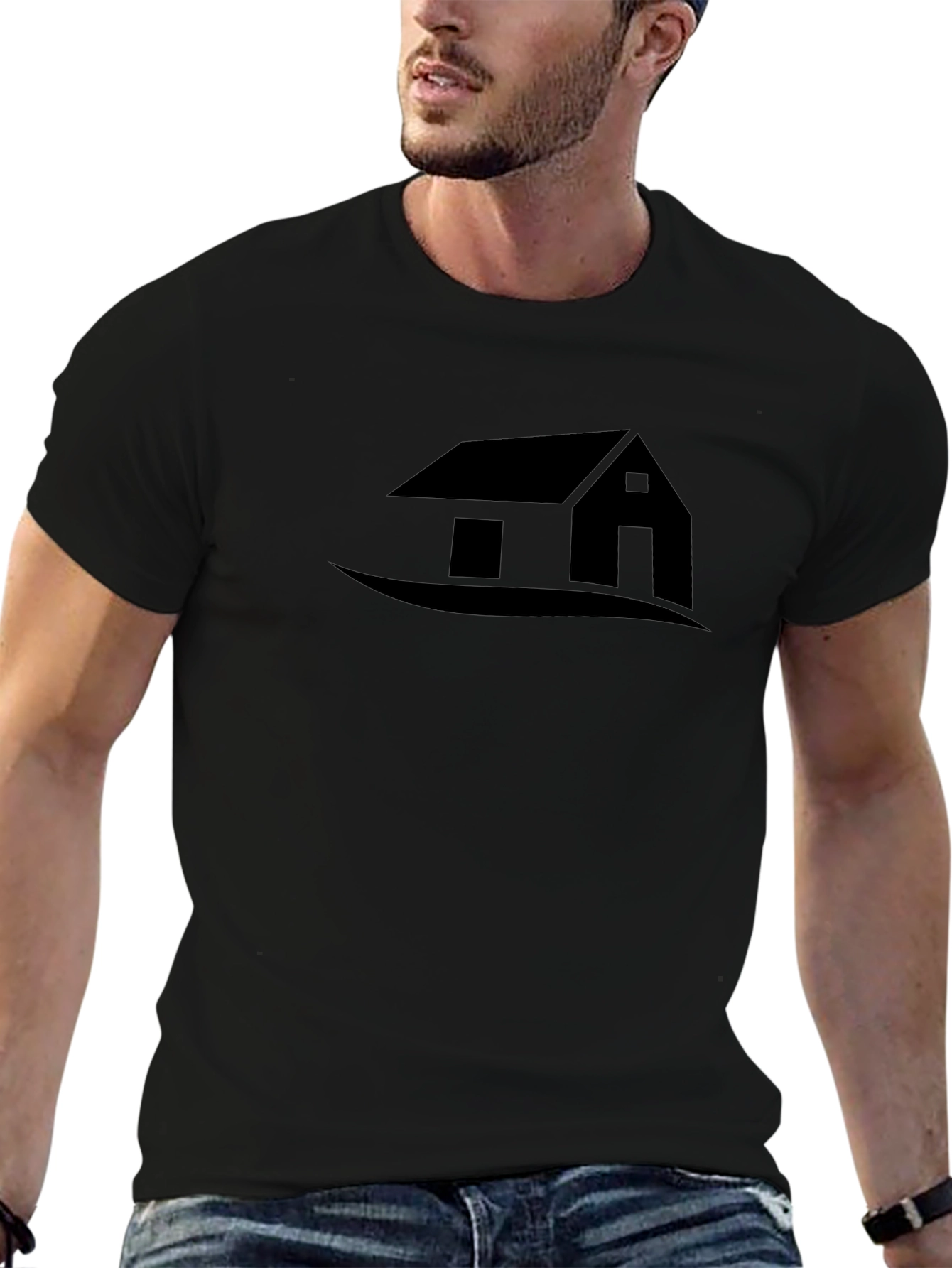 House Graphic T-Shirt - Black