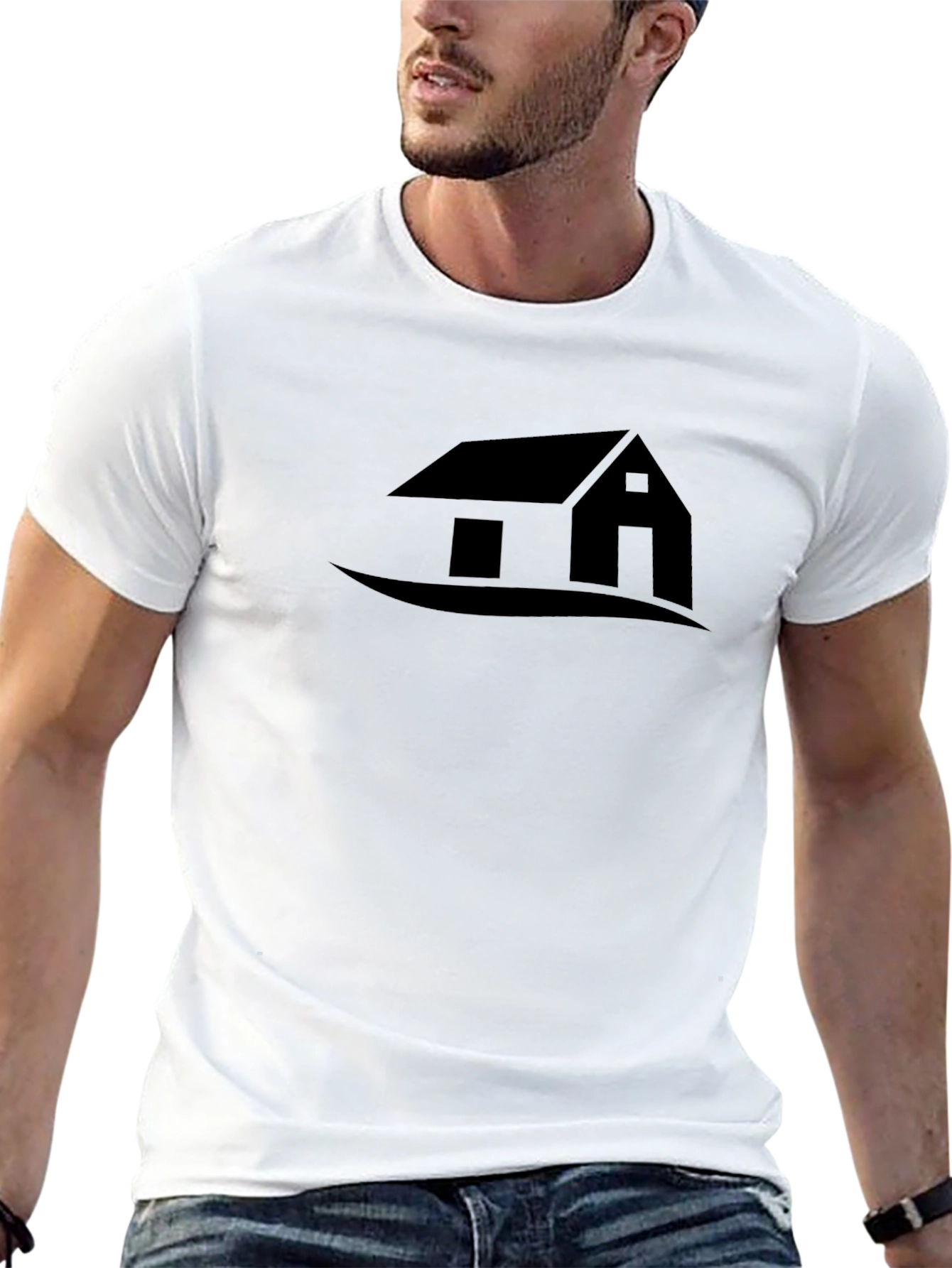 House Graphic T-Shirt - Black
