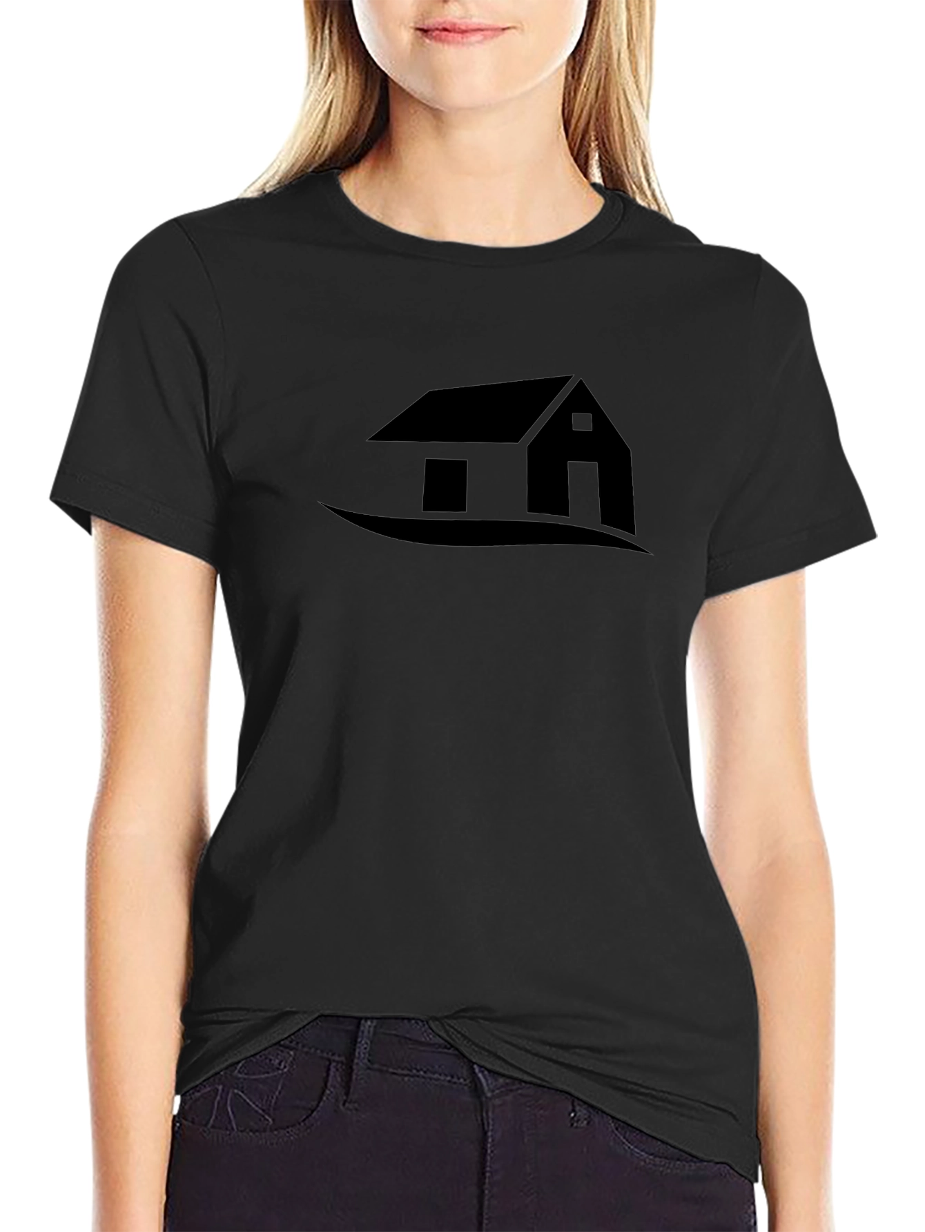 House Graphic T-Shirt - Black