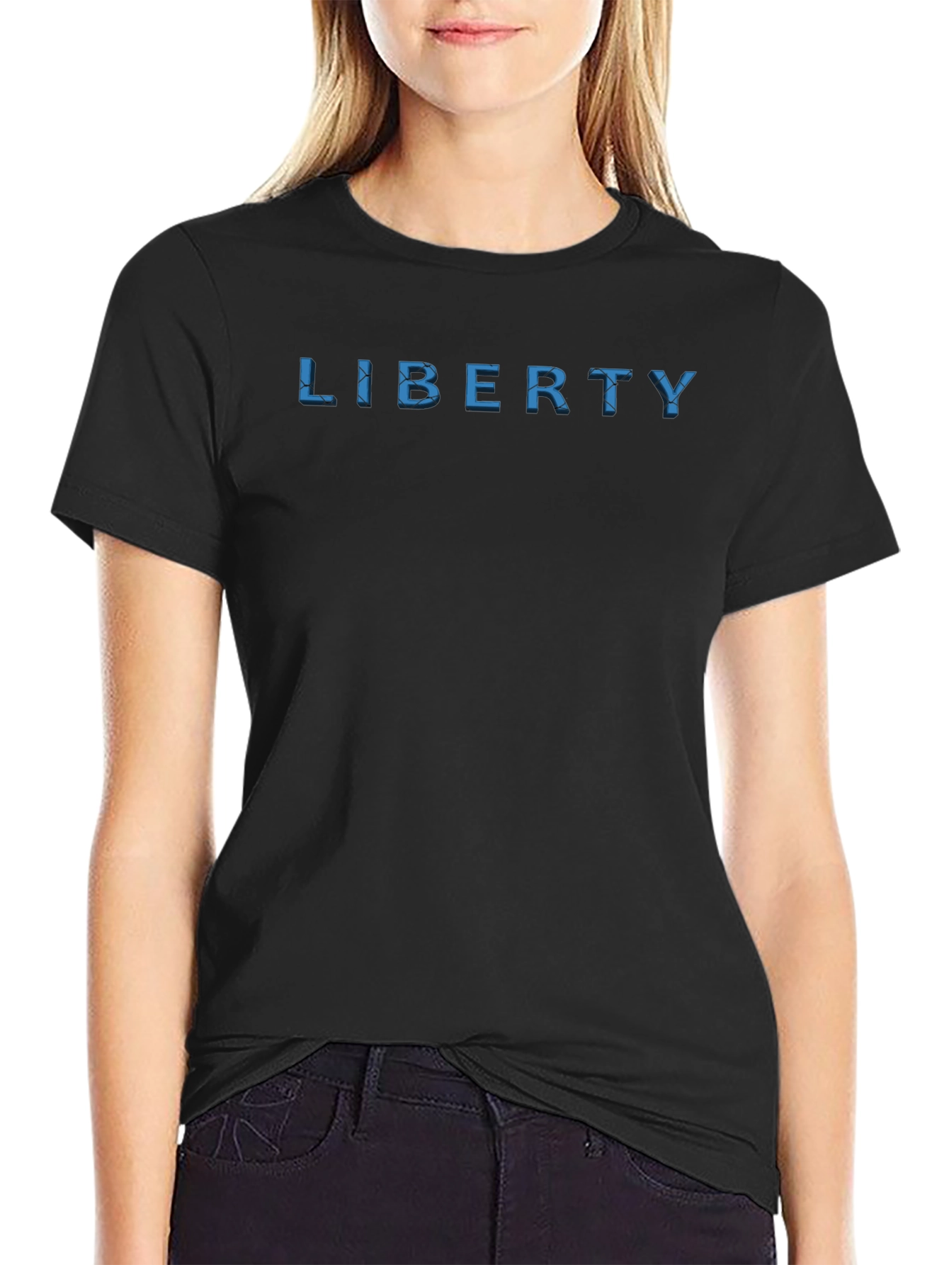 Liberty Graphic Tee - Mens Black T-Shirt