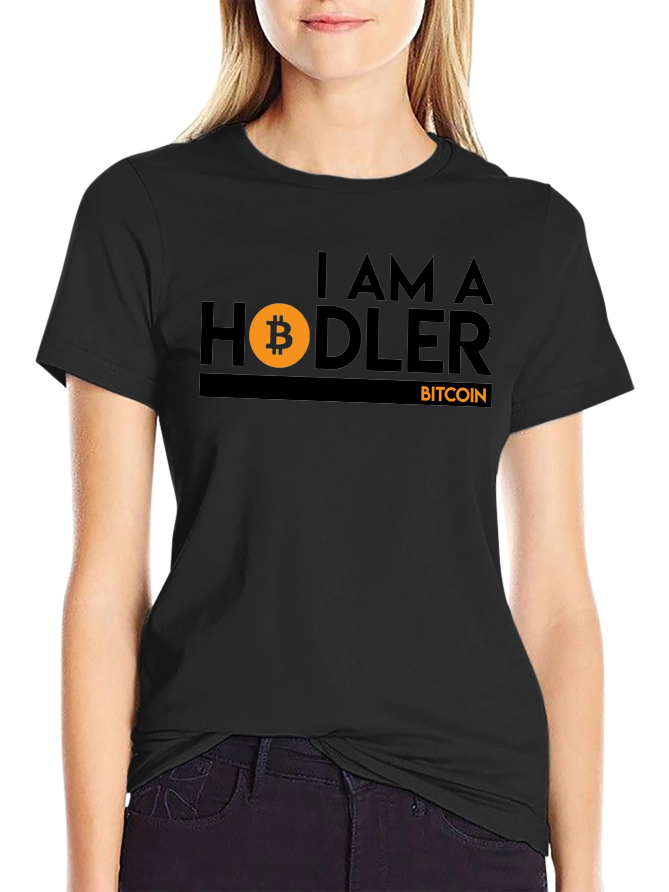 Bitcoin HODLer Black T-Shirt Crypto