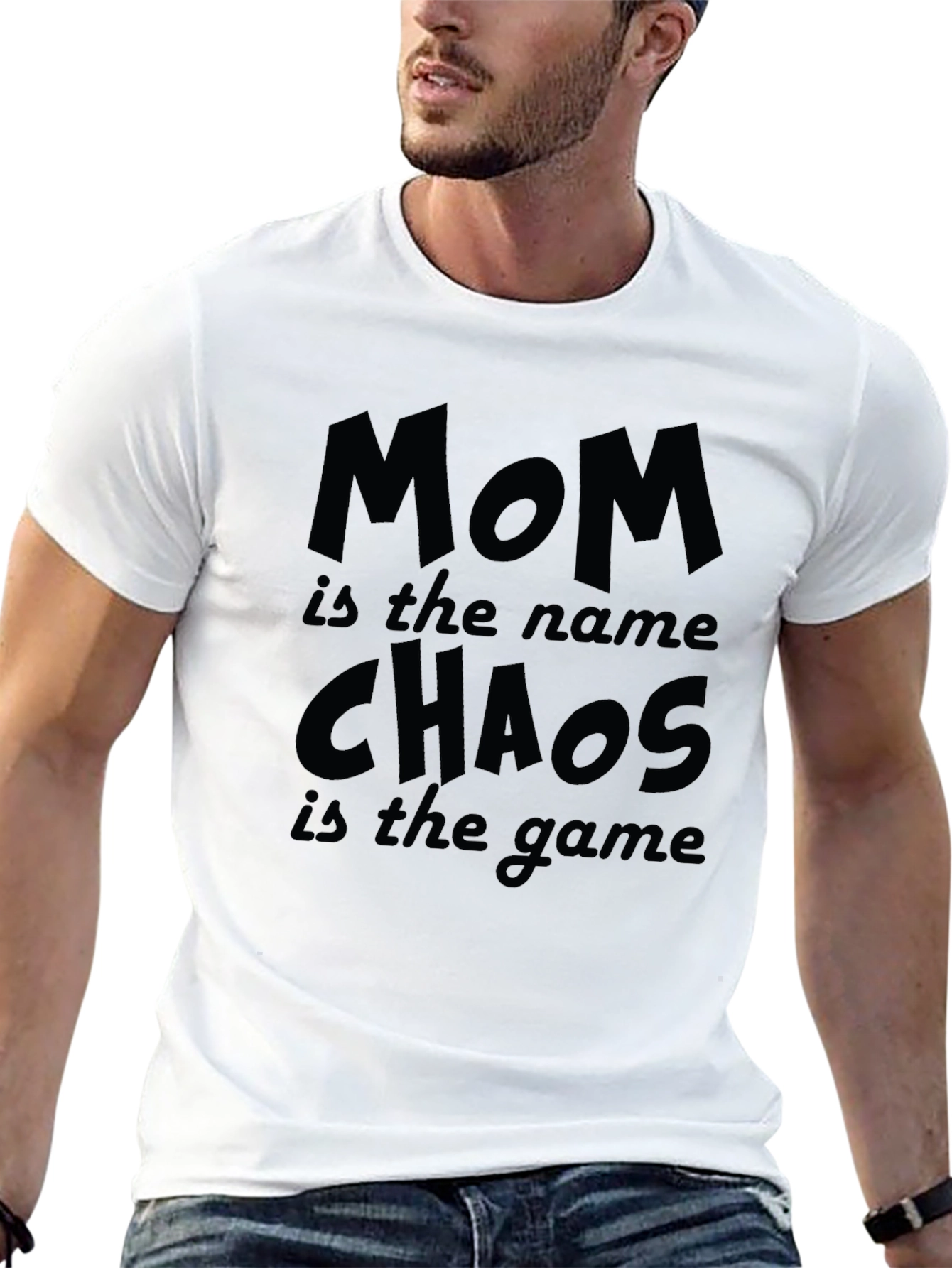 Mom Chaos Game Black T-Shirt