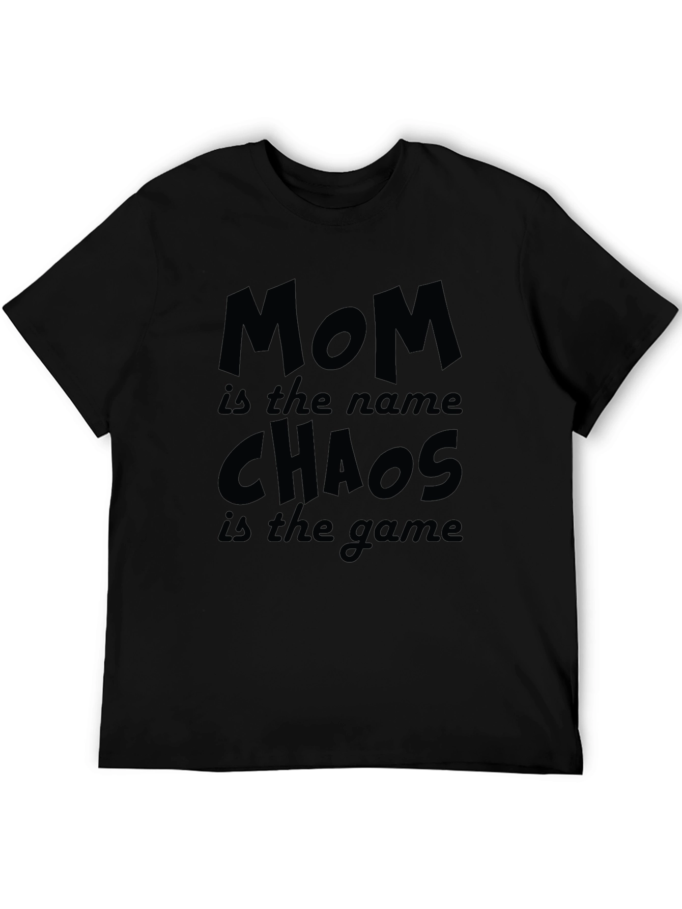 Mom Chaos Game Black T-Shirt