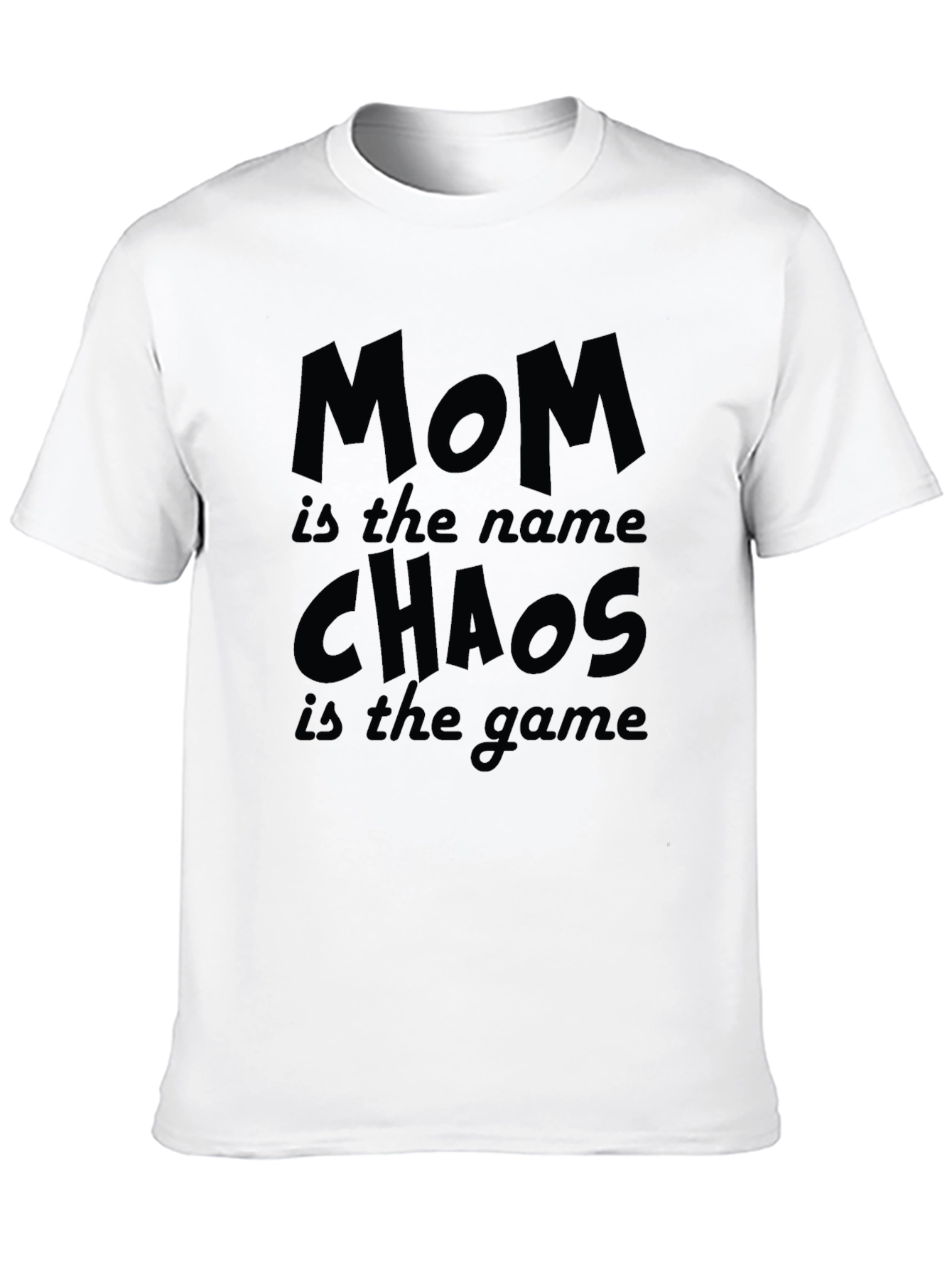 Mom Chaos Game Black T-Shirt