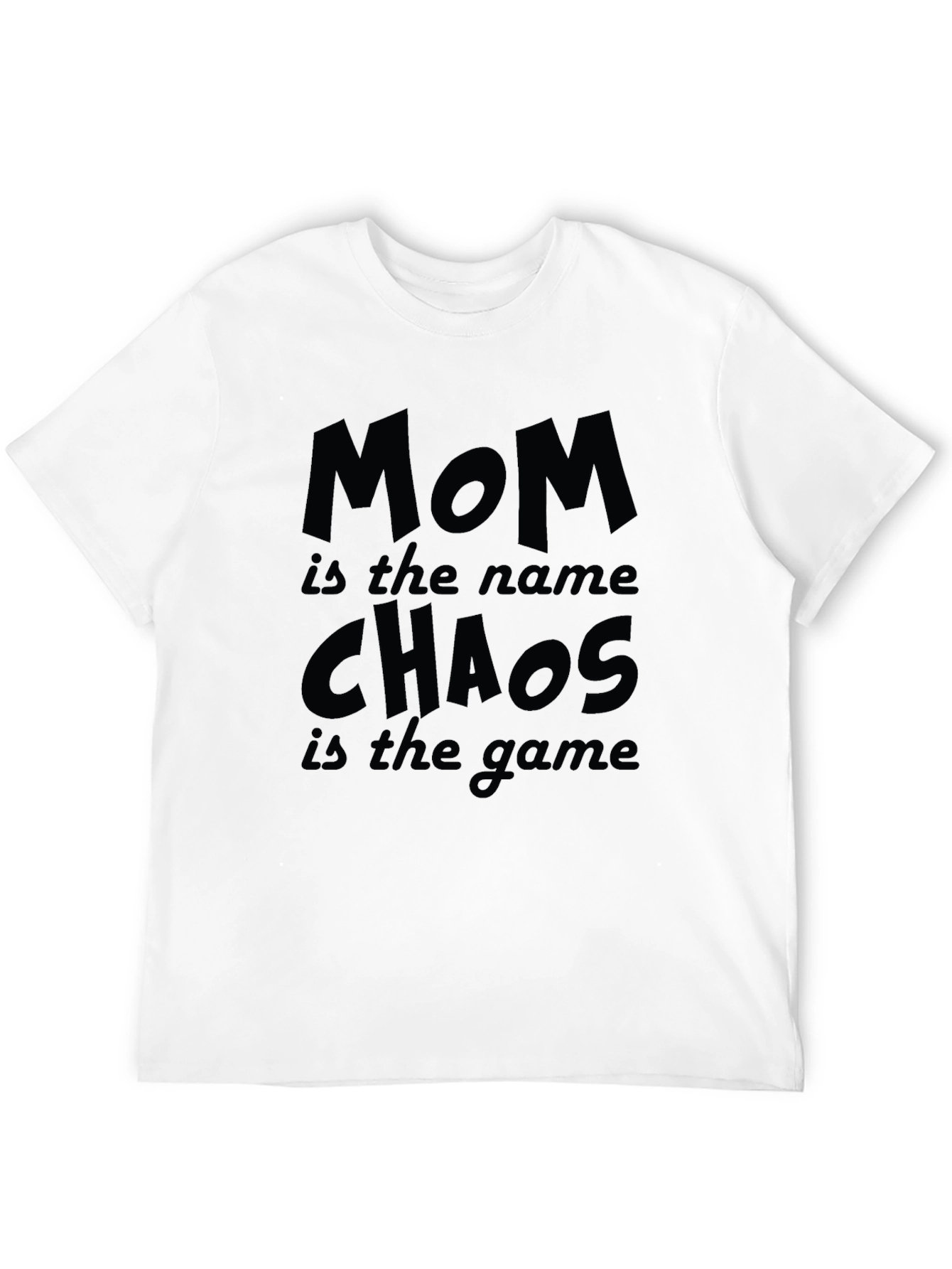 Mom Chaos Game Black T-Shirt