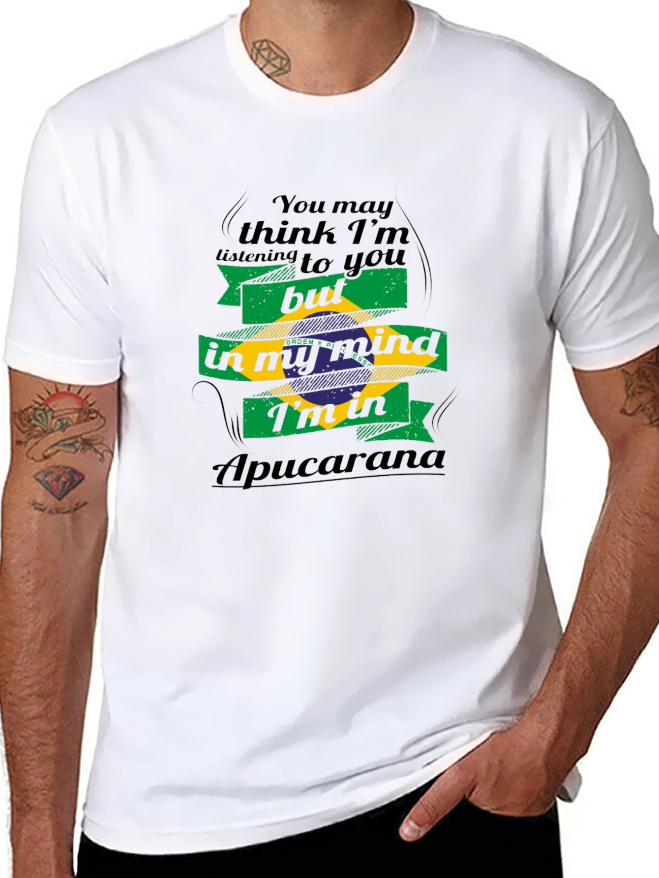 Apuracana Brazil Mind T-Shirt - Fun Travel Tee