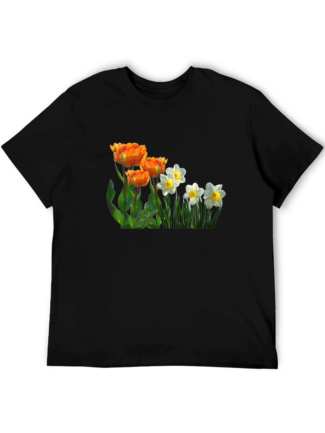Floral Print Crew Neck T-Shirt