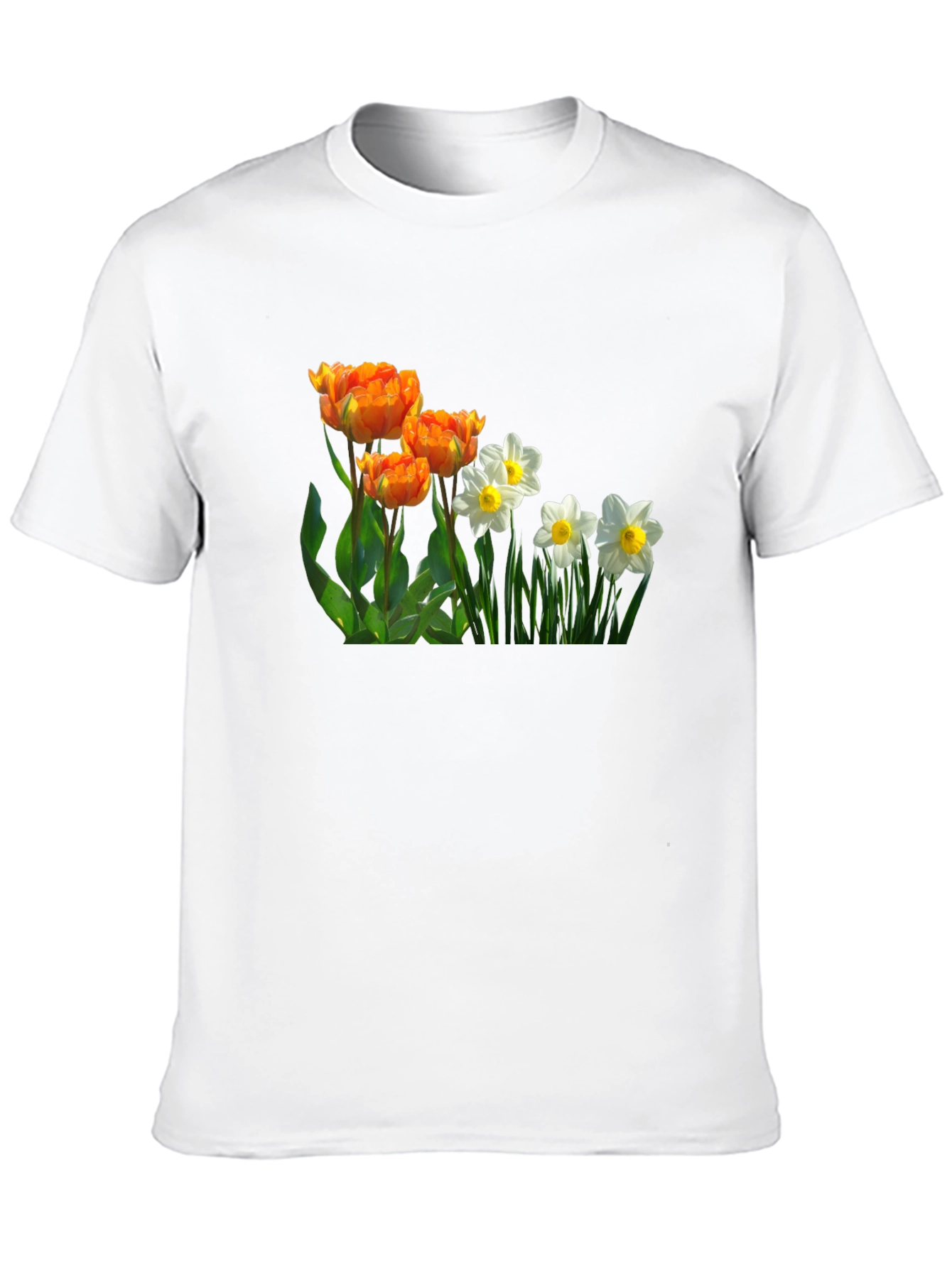 Floral Print Crew Neck T-Shirt