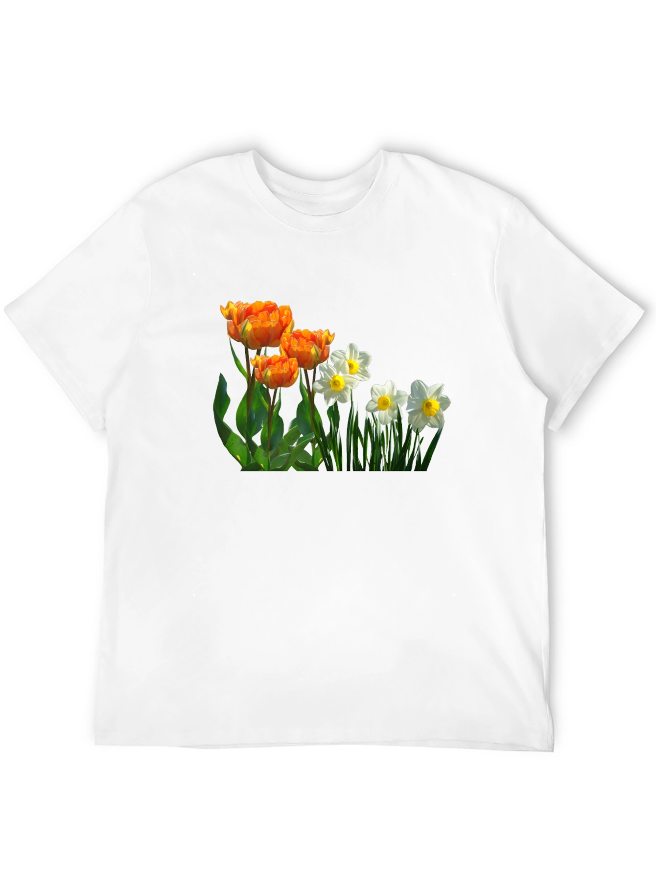 Floral Print Crew Neck T-Shirt