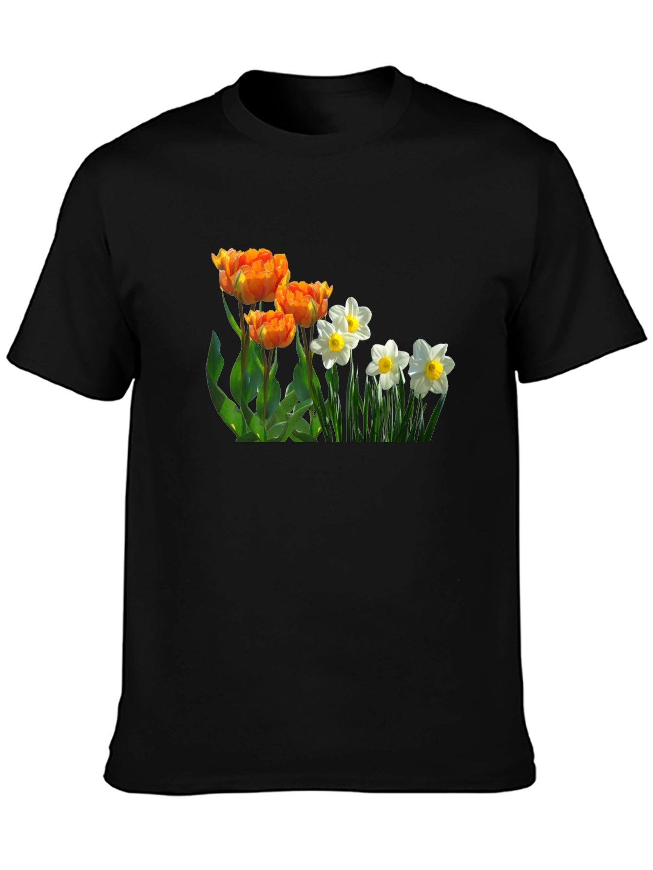 Floral Print Crew Neck T-Shirt