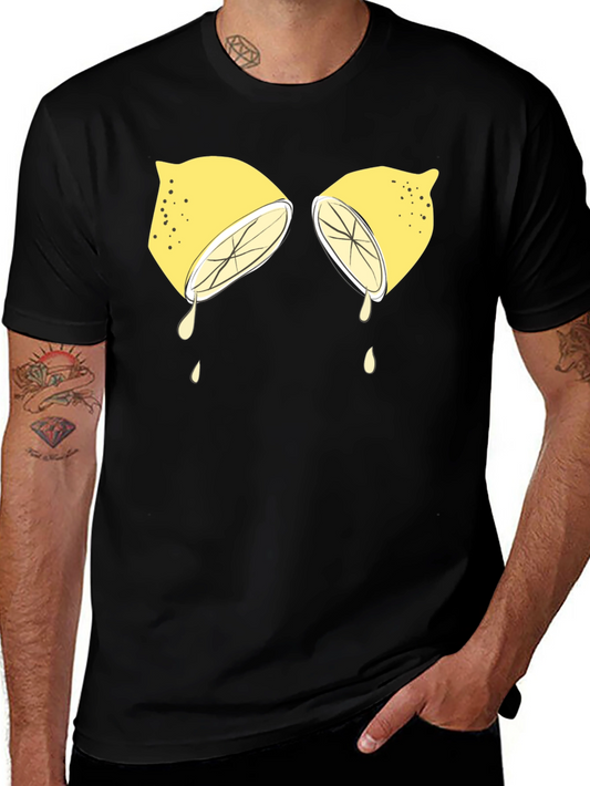 Lemon Graphic Tee - Funny Fruit T-Shirt