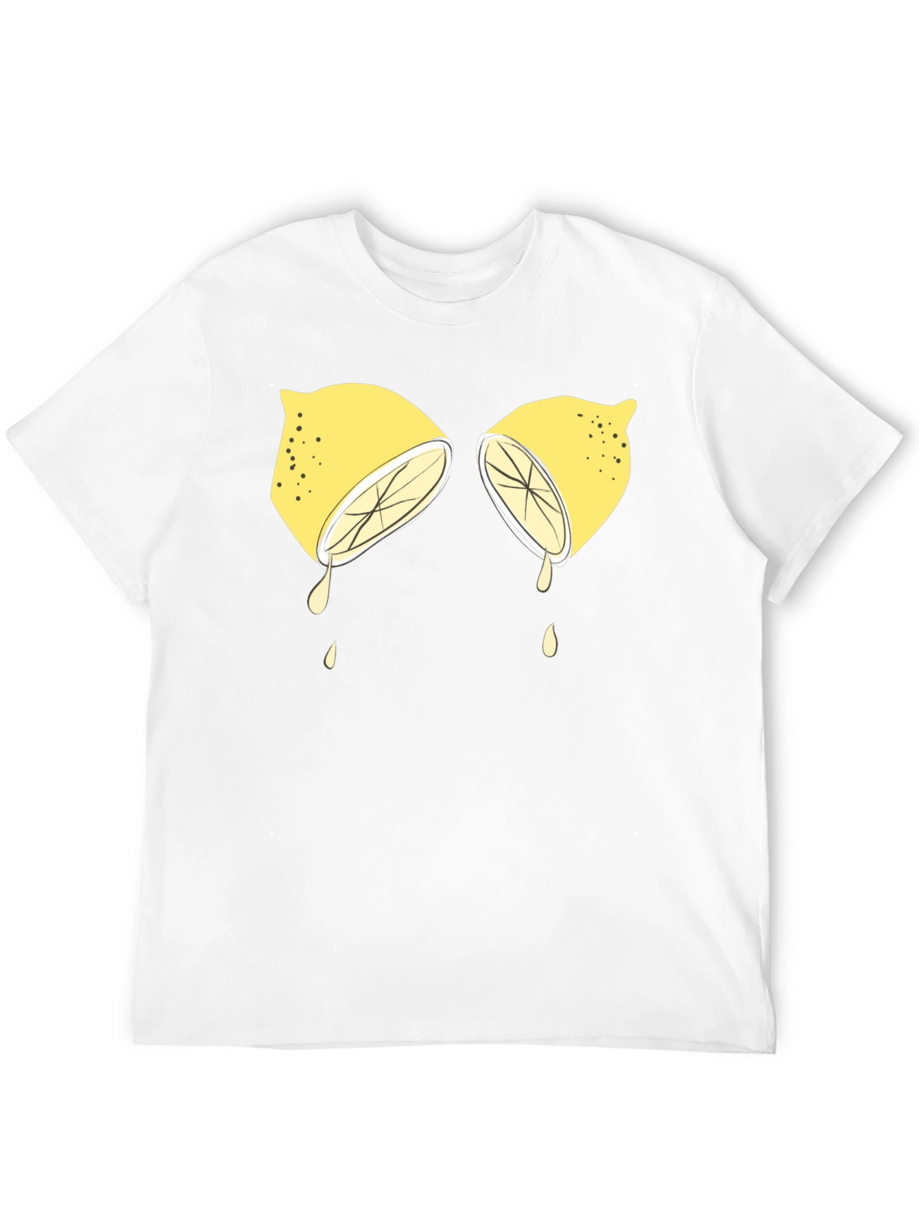 Lemon Graphic Tee - Funny Fruit T-Shirt